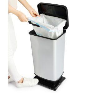 Kosz na śmieci z pedałem 40 l PASO / IML beton ROTHO - obrazek 5