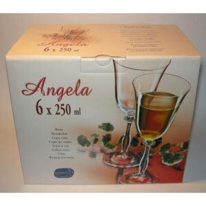 Kieliszki do wina 6x250 ml ANGELA - obrazek 4
