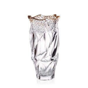 Wazon kryształowa 30 cm FLAMENCO PYRAMID&GOLD - obrazek 1
