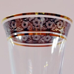 Kieliszki do wina 6x185 ml ANGELA ZŁOTO-PLATYNA - obrazek 3