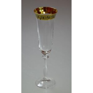 Kieliszki do szampana 6x190 ml ANGELA VERSO GOLD - obrazek 1