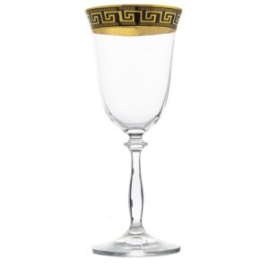 Kieliszki do wina 6x350 ml ANGELA VERSO GOLD - obrazek 1