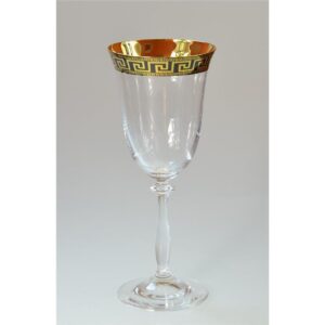 Kieliszki do wina 6x350 ml ANGELA VERSO GOLD - obrazek 3