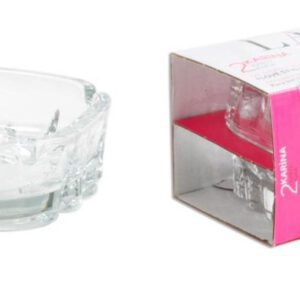 Popielniczki szklane 9,5x9,5 cm 2 szt. KARINA LAV - obrazek 1