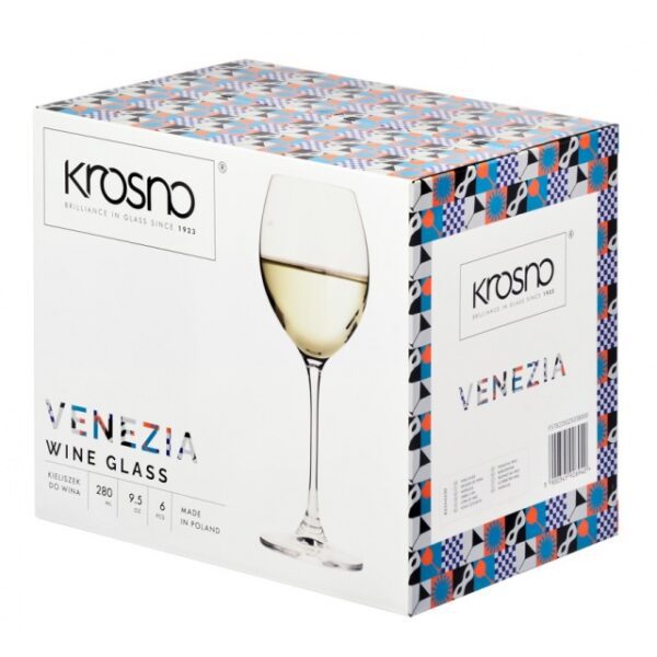 Krosno-kieliszek-do-wina-białefo-280-ml-Venezia-opakowanie
