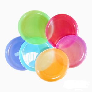 Talerze plastikowe 6x20 cm mix kolor Weekend - obrazek 1