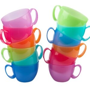 Filiżanki mix kolor transparentny 6x250 ml Weekend - obrazek 1