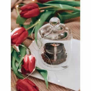 Klosz na świecę/kopułka -16 cm - obrazek 3