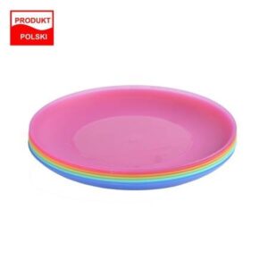 Talerze-plaskie-okragle-22-cm-komplet-6-szt-Weekend-mix-bez-BPA