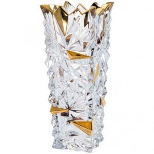Wazon kryształowy 30,5 cm GLACIER GOLD - obrazek 1