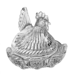 Bombonierka pojemnik kryształowy KURA - obrazek 3