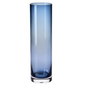 F23C361037002031-Krosno-Wazon-cylindryczny-szaroniebieski-h-37-cm