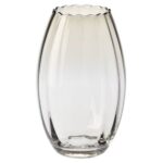 FWAC991023502041Krosno-Szary-wazon-ryflowany-23,5-cm