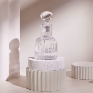 F096015065008010-Ryflowana-karafka-Vintage-650-ml-Krosno-woda-aranz