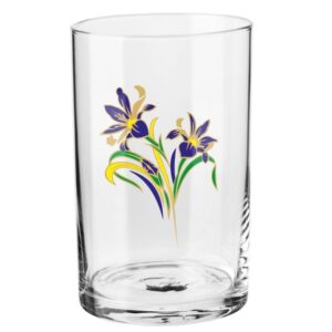 Szklanki zdobione do herbaty "irys" PRL 250 ml - obrazek 2