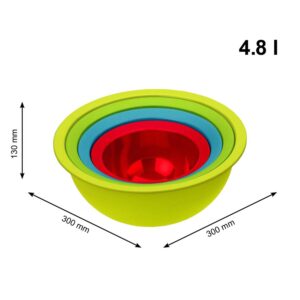 Zestaw misek kuchennych z cedzakiem mix kolor Obs. - obrazek 3