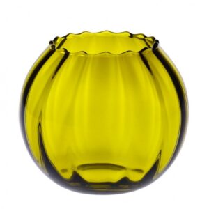 Wazon w optyku pionowym oliwka h-15,5 cm - obrazek 1