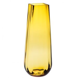 Wazon w optyku pionowym bursztyn ciemny h-35 cm - obrazek 1