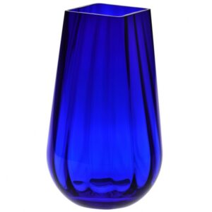 Wazon w optyku h-30 cm, kobalt - obrazek 1