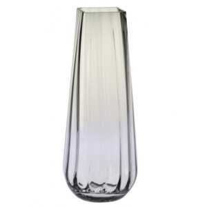 Wazon w optyku pionowym dymno niebieski h-35 cm - obrazek 1