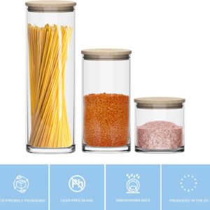 Zestaw 3 Szklanych Pojemników ECO STORAGE – Trend Glass - obrazek 2