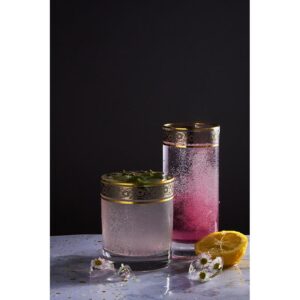 BOHEMIA PRESTIGE SZKLANKA 320ML ZŁOTO PLATYNA 6SZT - obrazek 4