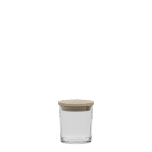 Pojemnik szklany z pokrywką drewnianą GLASSET TG-35532 ECO – 530 ml - obrazek 2