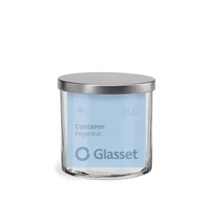 Zestaw 6 Szklanych Pojemników z Metalową Pokrywką INGA 10 cm - obrazek 3