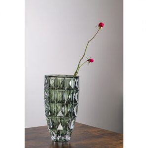 BOHEMIA DIAMOND SMOKEY GREEN WAZON 280MM - obrazek 3