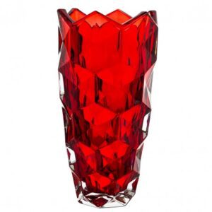Bohemia Lunar Red – Kryształowy wazon 28 cm - obrazek 1