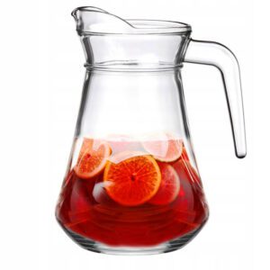 Dzbanek szklany klasyczny z rączką do zimnych napojów Glasmark Press 1,25L - obrazek 1