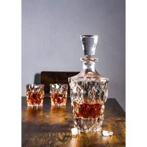 Kryształowy Zestaw do Whisky Samba Melody – Karafka + 6 Szklanek (Ręcznie Zdobione Złotem) - obrazek 4