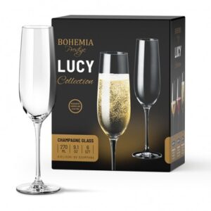 Kieliszki do szampana Lucy 270 ml – zestaw 6 sztuk - obrazek 1