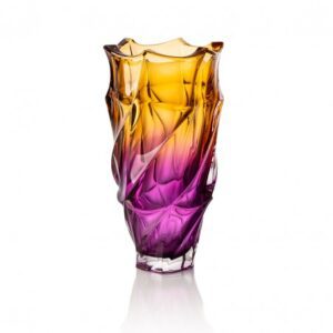 Kryształowy wazon BOHEMIA PRESTIGE Amber Purple 300 mm - obrazek 1