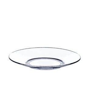 Okrągły spodek szklany do kawy i herbaty 11 cm - obrazek 1