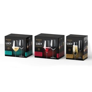 BOHEMIA LUCY – Kieliszki do Czerwonego Wina 600 ml, Komplet 6 sztuk - obrazek 3