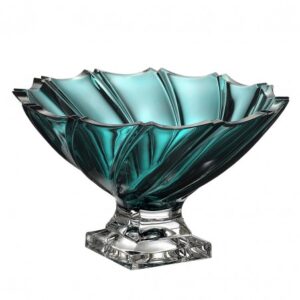 PONTI MISA 310 MM GREEN TOUCH – Kryształowa Misa Dekoracyjna - obrazek 1