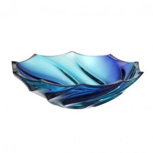 SURF MISA 310 MM OCEAN GRADIENT – Kryształowa Misa Inspirowana Pięknem Oceanu - obrazek 1