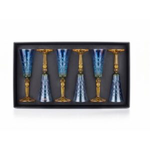 PRESTIGE CONTE BLUE AMBER – Kieliszki do Szampana 170 ml, 6 szt. - obrazek 1