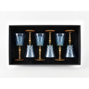 PRESTIGE CONTE BLUE AMBER WINO 260 ML 6 SZT. – Kieliszki do Wina ze Szkła Kryształowego Luxion - obrazek 1