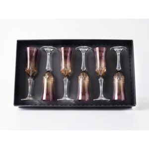 PRESTIGE BELLA PINK GRADIENT KIELISZKI DO SZAMPANA 180 ML 6 SZT. - obrazek 2