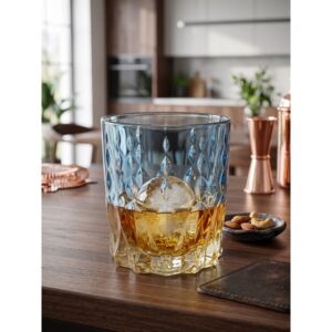 PRESTIGE CONTE BLUE AMBER SZKLANKI DO WHISKY 340 ML 6 SZT. - obrazek 2