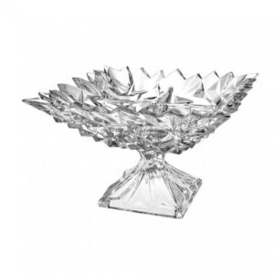 Kryształowa misa na nodze GLACIER 28 cm - obrazek 1