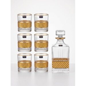 ELEGANTE ROYAL GOLD ZESTAW DO WHISKY 1+6 - obrazek 1